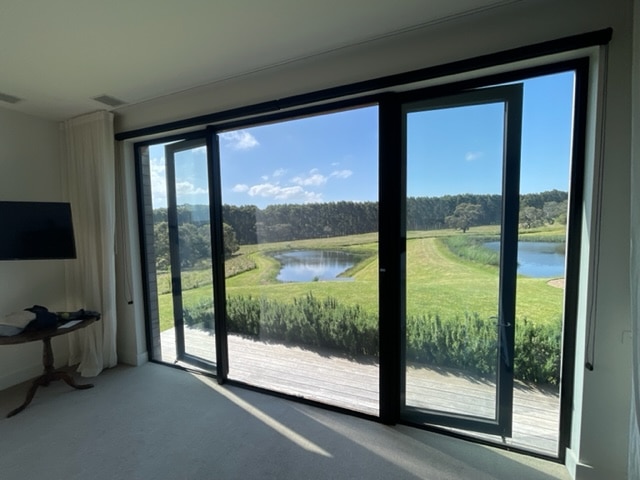 RetractAscreen Premium on French Doors (Rolled Across) — Windows And Doors in Cheltenham, VIC