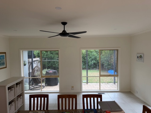 Windows to Aluminium French Doors conversion inside (Before) - Parkdale