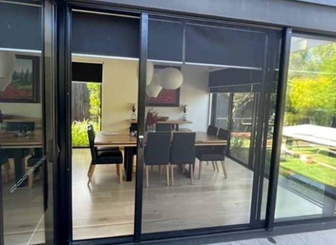 Sliding Door with Flyscreen — Windows And Doors in Cheltenham, VIC