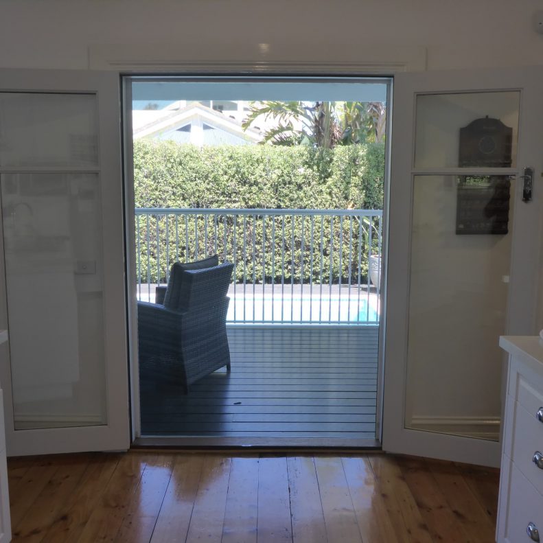 RetractAscreen Slimline on French Doors (Active) — Windows And Doors in Cheltenham, VIC